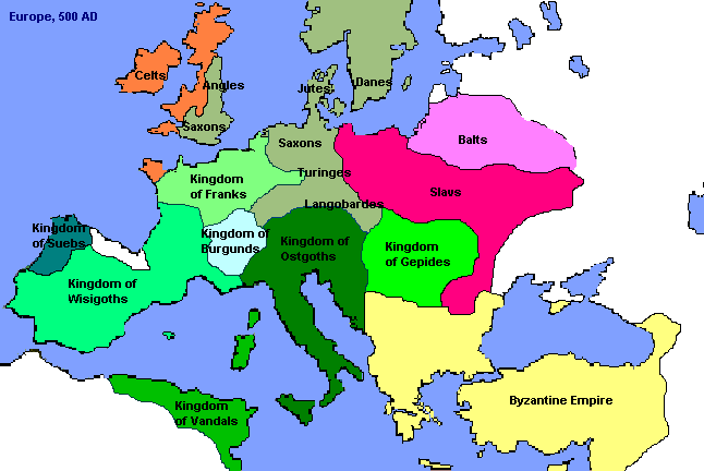 map of europe in 0 ad